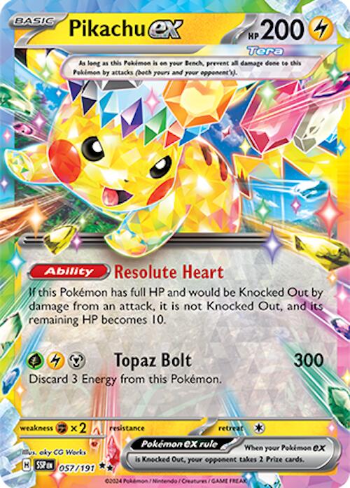 Pikachu ex (057/191) [Scarlet & Violet: Surging Sparks] | Nerdhalla Games