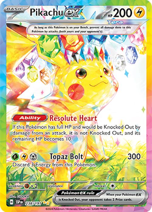 Pikachu ex (238/191) [Scarlet & Violet: Surging Sparks] | Nerdhalla Games