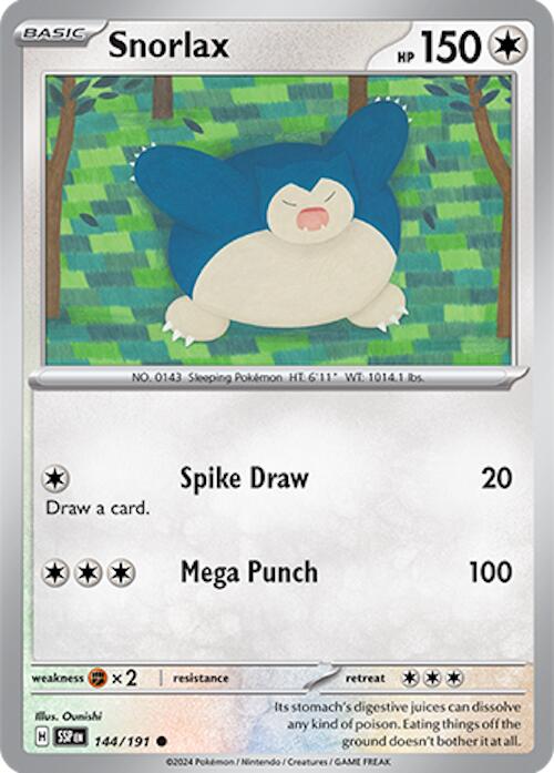 Snorlax (144/191) [Scarlet & Violet: Surging Sparks] | Nerdhalla Games