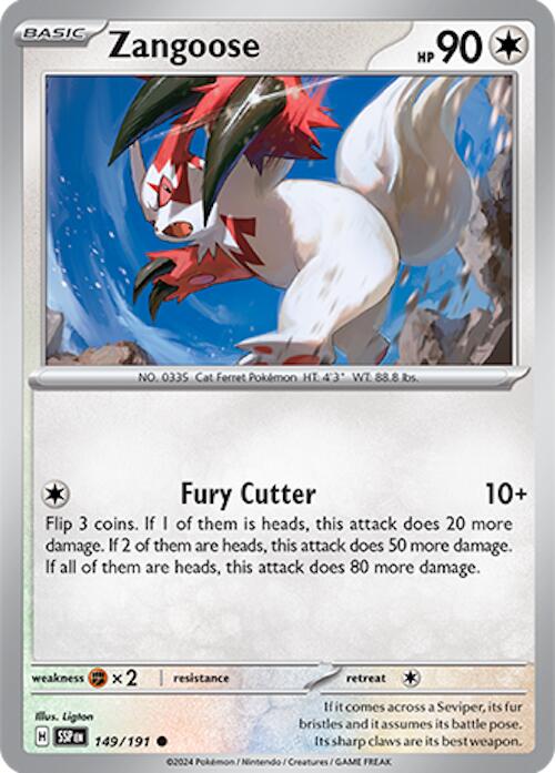 Zangoose (149/191) [Scarlet & Violet: Surging Sparks] | Nerdhalla Games