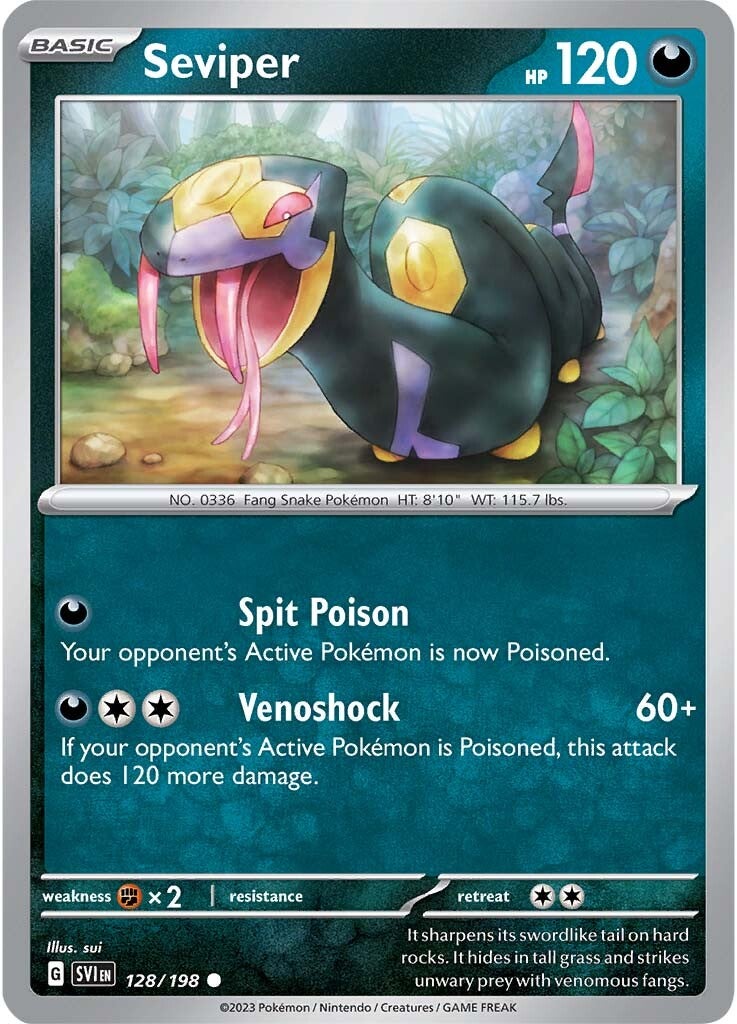 Seviper (128/198) [Scarlet & Violet: Base Set] | Nerdhalla Games