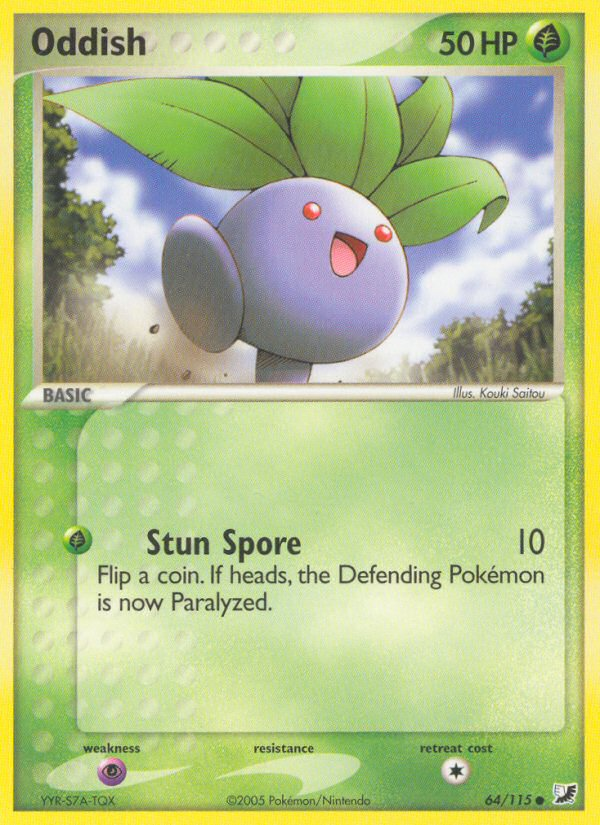 Oddish (64/115) [EX: Unseen Forces] | Nerdhalla Games