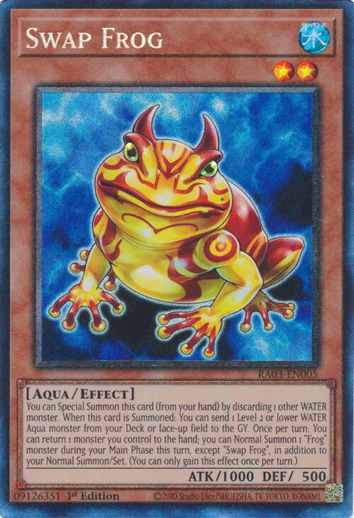 Swap Frog (CR) [RA03-EN005] Prismatic Collector's Rare | Nerdhalla Games