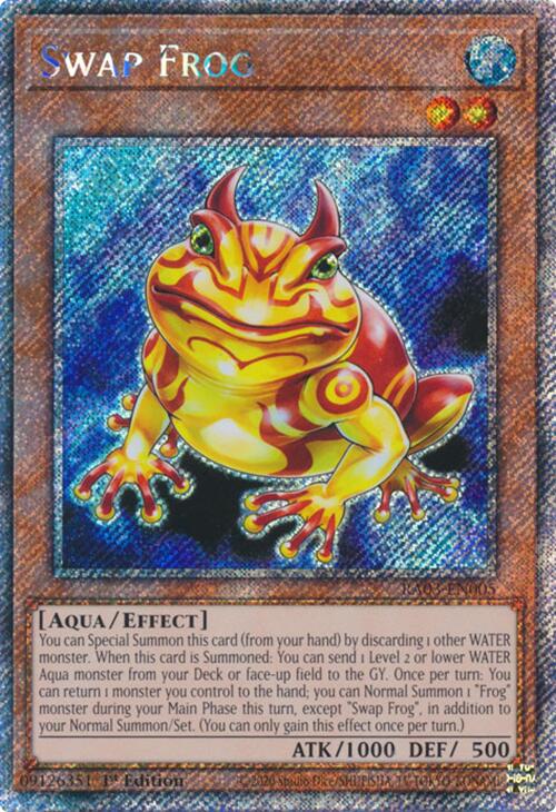 Swap Frog (Platinum Secret Rare) [RA03-EN005] Platinum Secret Rare | Nerdhalla Games