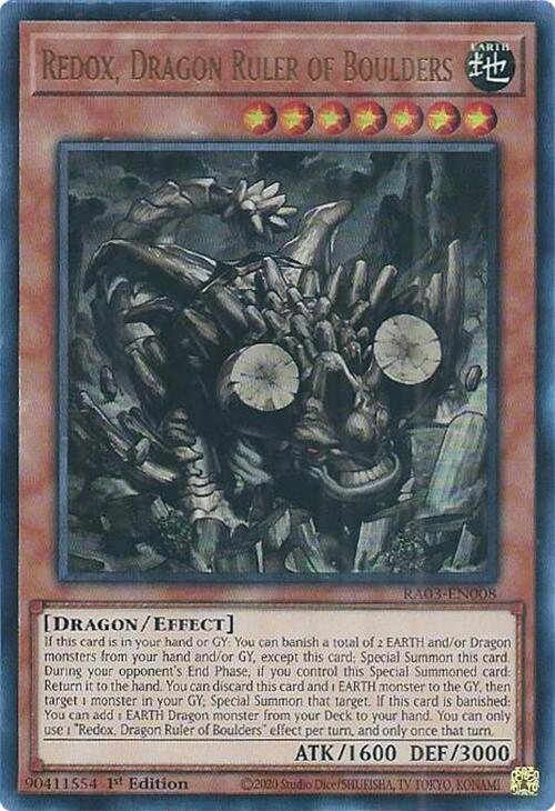 Redox, Dragon Ruler of Boulders (UR) [RA03-EN008] Ultra Rare | Nerdhalla Games