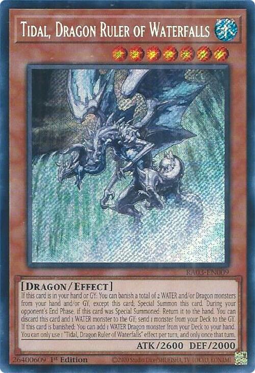 Tidal, Dragon Ruler of Waterfalls (Secret Rare) [RA03-EN009] Secret Rare | Nerdhalla Games