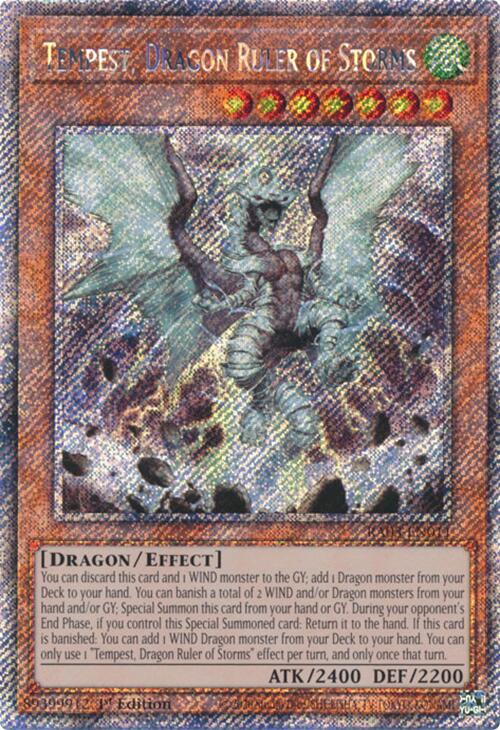 Tempest, Dragon Ruler of Storms (Platinum Secret Rare) [RA03-EN011] Platinum Secret Rare | Nerdhalla Games