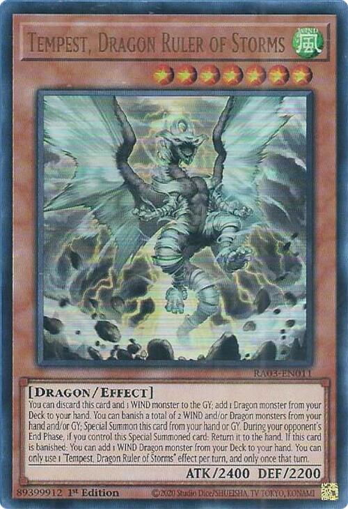 Tempest, Dragon Ruler of Storms (UR) [RA03-EN011] Ultra Rare | Nerdhalla Games