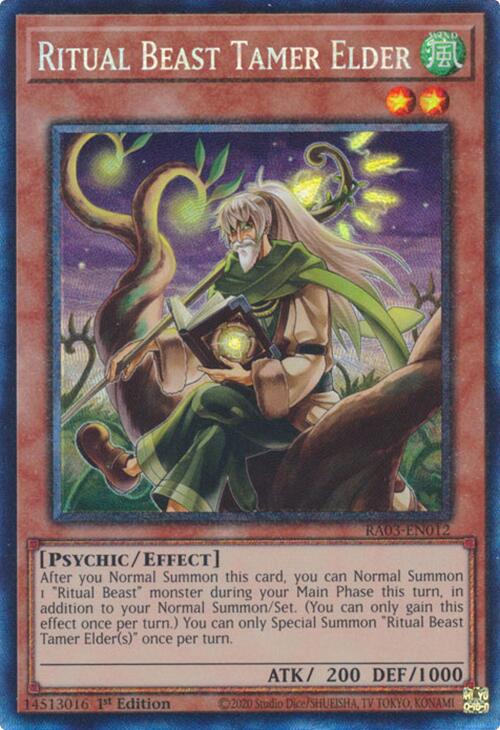 Ritual Beast Tamer Elder (CR) [RA03-EN012] Prismatic Collector's Rare | Nerdhalla Games