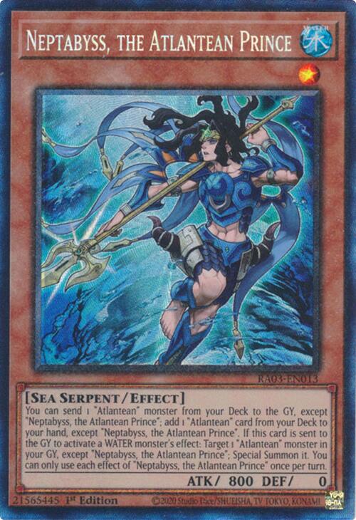 Neptabyss, the Atlantean Prince (CR) [RA03-EN013] Prismatic Collector's Rare | Nerdhalla Games