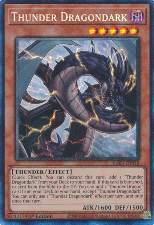 Thunder Dragondark (CR) [RA03-EN018] Prismatic Collector's Rare | Nerdhalla Games