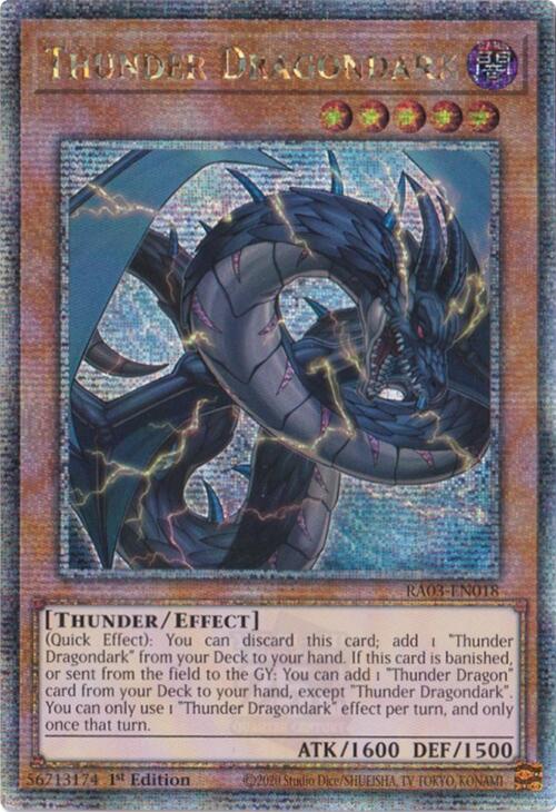 Thunder Dragondark (Quarter Century Secret Rare) [RA03-EN018] Quarter Century Secret Rare | Nerdhalla Games