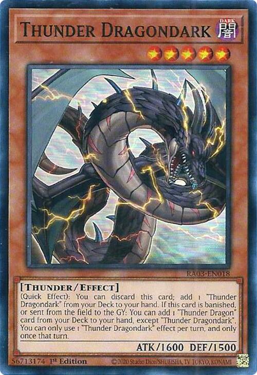 Thunder Dragondark [RA03-EN018] Super Rare | Nerdhalla Games