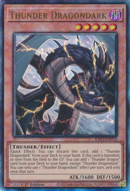 Thunder Dragondark (UTR) [RA03-EN018] Prismatic Ultimate Rare | Nerdhalla Games