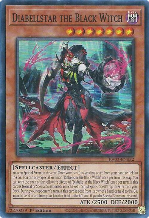 Diabellstar the Black Witch [RA03-EN032] Super Rare | Nerdhalla Games