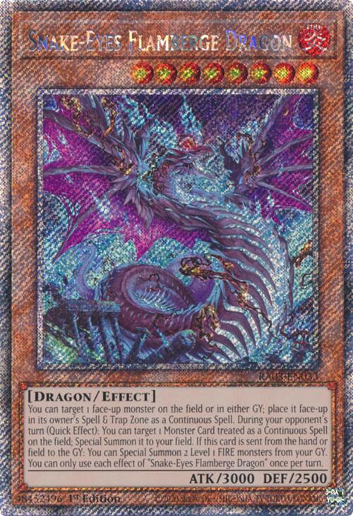 Snake-Eyes Flamberge Dragon (Platinum Secret Rare) [RA03-EN033] Platinum Secret Rare | Nerdhalla Games