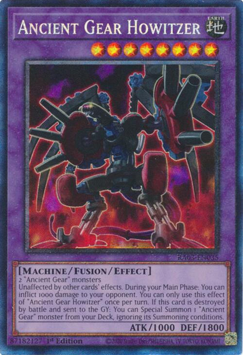 Ancient Gear Howitzer (CR) [RA03-EN035] Prismatic Collector's Rare | Nerdhalla Games