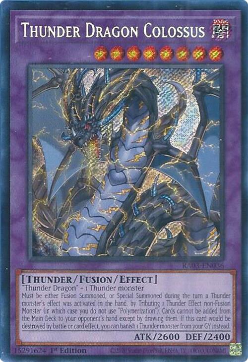 Thunder Dragon Colossus (Secret Rare) [RA03-EN036] Secret Rare | Nerdhalla Games