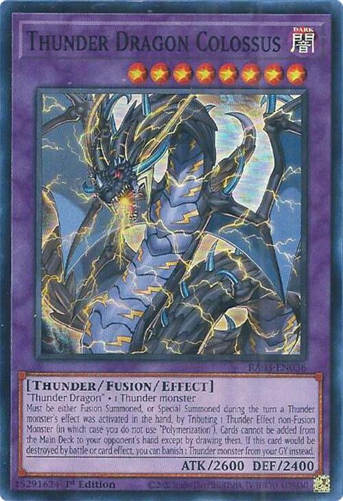 Thunder Dragon Colossus [RA03-EN036] Super Rare | Nerdhalla Games