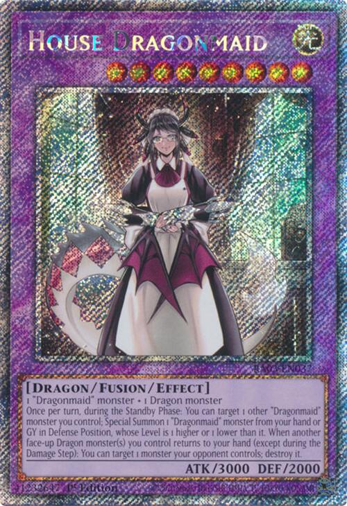 House Dragonmaid (Platinum Secret Rare) [RA03-EN037] Platinum Secret Rare | Nerdhalla Games