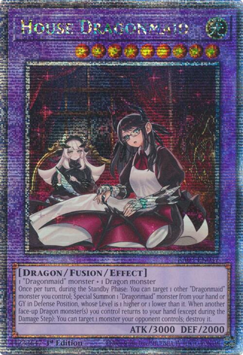 House Dragonmaid (Alternate Art) (Quarter Century Secret Rare) [RA03-EN037] Quarter Century Secret Rare | Nerdhalla Games