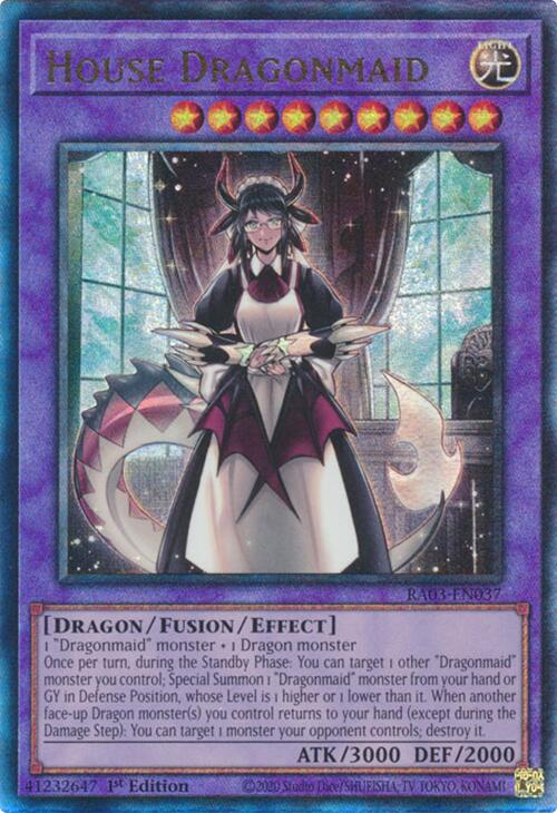 House Dragonmaid (UTR) [RA03-EN037] Prismatic Ultimate Rare | Nerdhalla Games