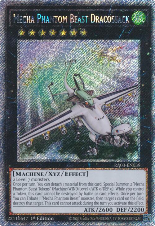 Mecha Phantom Beast Dracossack (Platinum Secret Rare) [RA03-EN039] Platinum Secret Rare | Nerdhalla Games