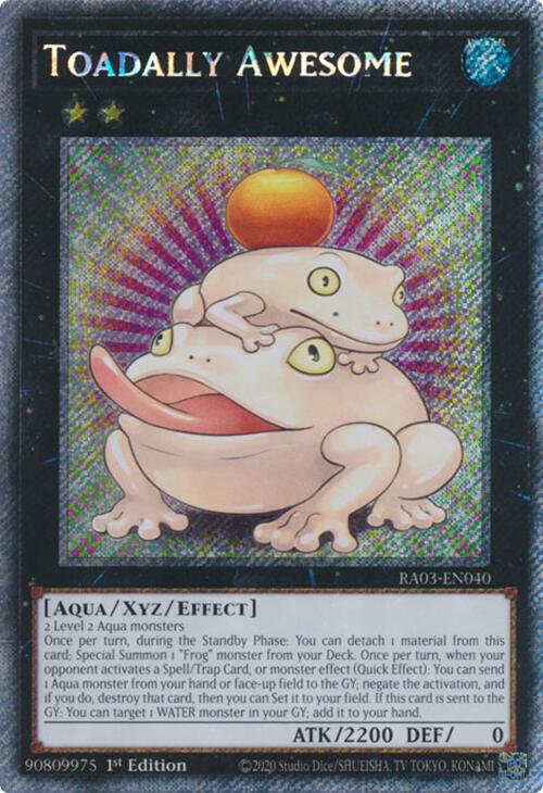 Toadally Awesome (Platinum Secret Rare) [RA03-EN040] Platinum Secret Rare | Nerdhalla Games