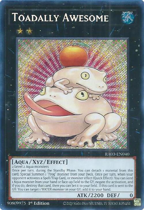 Toadally Awesome (Secret Rare) [RA03-EN040] Secret Rare | Nerdhalla Games