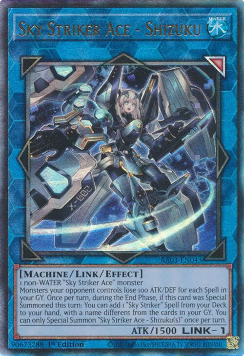 Sky Striker Ace - Shizuku (UTR) [RA03-EN043] Prismatic Ultimate Rare | Nerdhalla Games