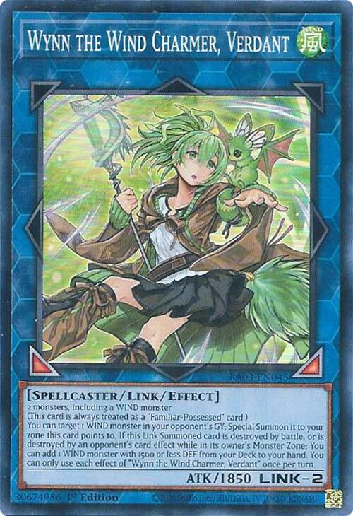 Wynn the Wind Charmer, Verdant [RA03-EN045] Super Rare | Nerdhalla Games