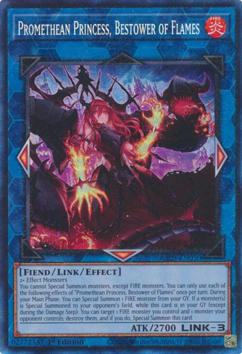 Promethean Princess, Bestower of Flames (CR) [RA03-EN050] Prismatic Collector's Rare | Nerdhalla Games