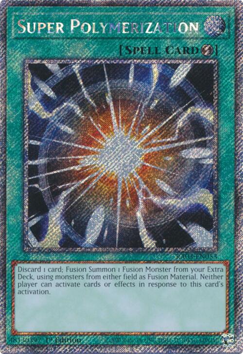 Super Polymerization (Platinum Secret Rare) [RA03-EN053] Platinum Secret Rare | Nerdhalla Games