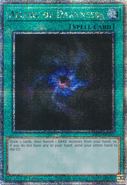 Allure of Darkness (Quarter Century Secret Rare) [RA03-EN055] Quarter Century Secret Rare | Nerdhalla Games