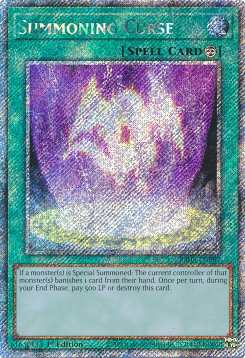 Summoning Curse (Platinum Secret Rare) [RA03-EN057] Platinum Secret Rare | Nerdhalla Games