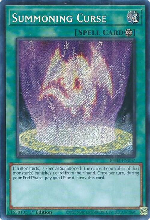 Summoning Curse (Secret Rare) [RA03-EN057] Secret Rare | Nerdhalla Games