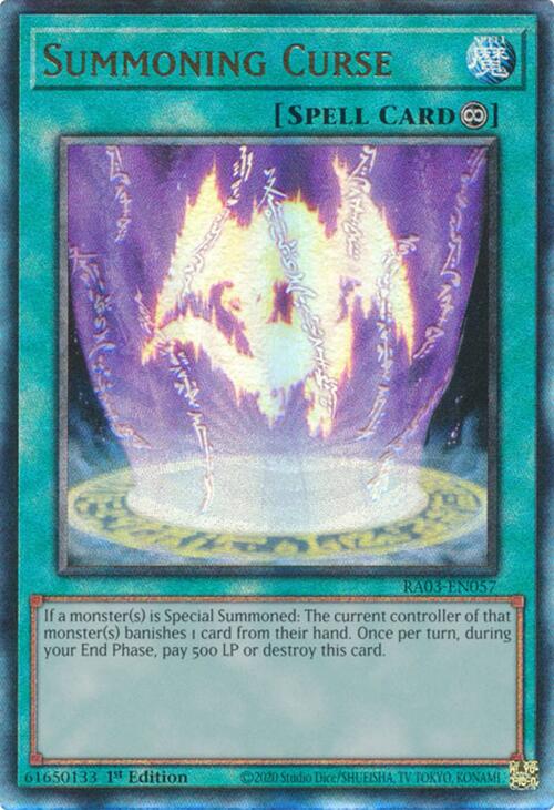 Summoning Curse (UTR) [RA03-EN057] Prismatic Ultimate Rare | Nerdhalla Games