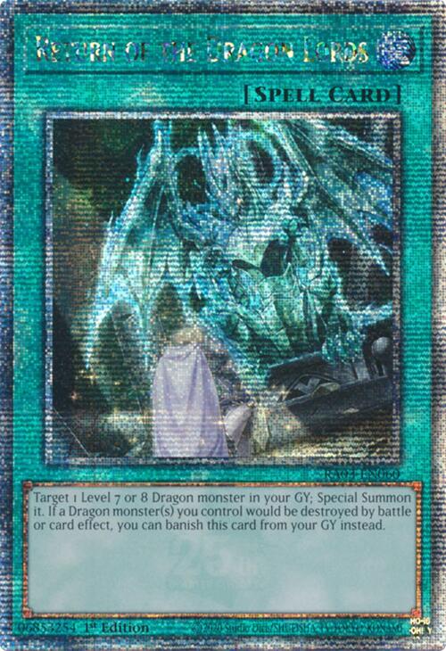 Return of the Dragon Lords (Quarter Century Secret Rare) [RA03-EN060] Quarter Century Secret Rare | Nerdhalla Games