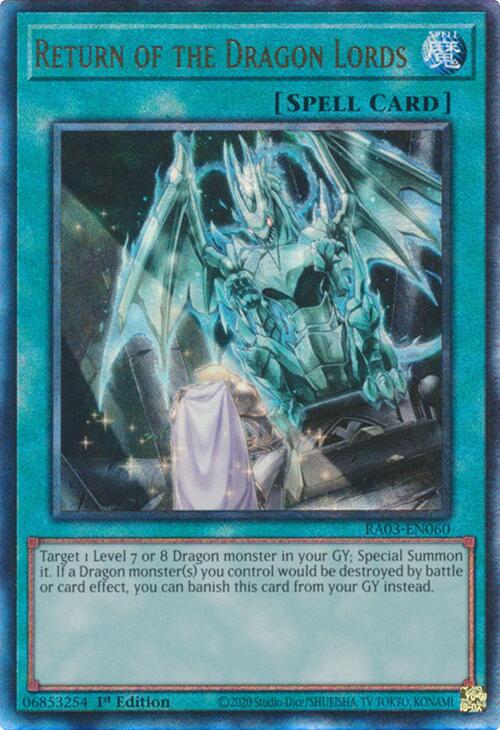 Return of the Dragon Lords (UTR) [RA03-EN060] Prismatic Ultimate Rare | Nerdhalla Games