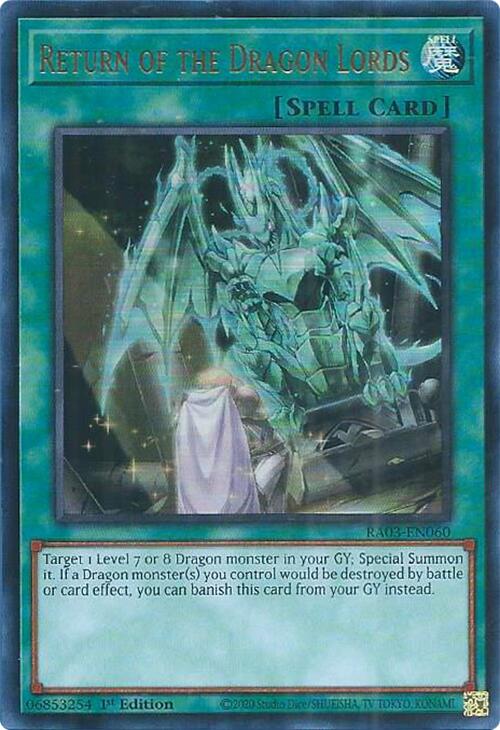 Return of the Dragon Lords (UR) [RA03-EN060] Ultra Rare | Nerdhalla Games