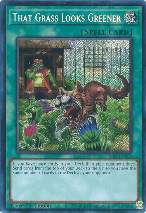 That Grass Looks Greener (Secret Rare) [RA03-EN063] Secret Rare | Nerdhalla Games