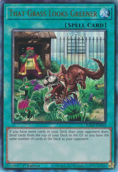 That Grass Looks Greener (UTR) [RA03-EN063] Prismatic Ultimate Rare | Nerdhalla Games