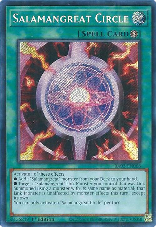 Salamangreat Circle (Secret Rare) [RA03-EN066] Secret Rare | Nerdhalla Games