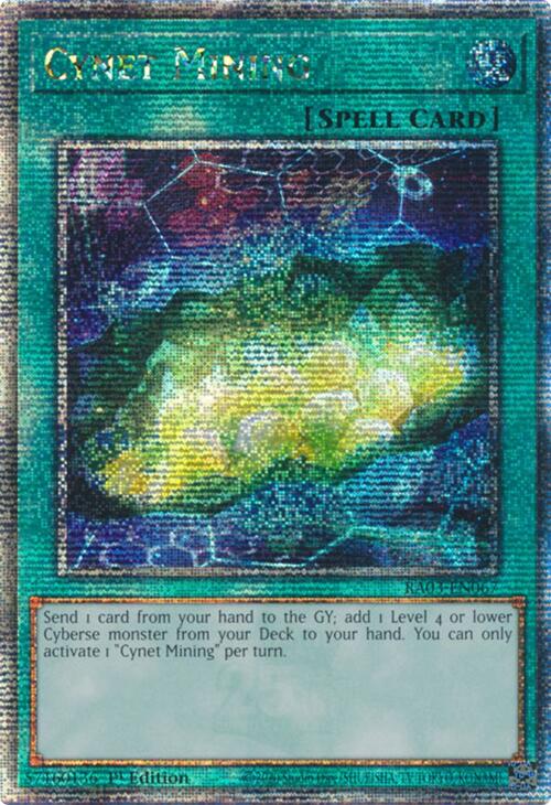 Cynet Mining (Quarter Century Secret Rare) [RA03-EN067] Quarter Century Secret Rare | Nerdhalla Games