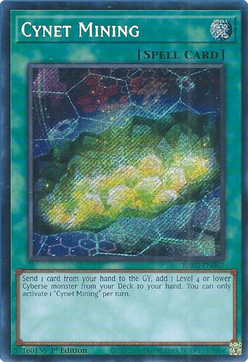 Cynet Mining (Secret Rare) [RA03-EN067] Secret Rare | Nerdhalla Games