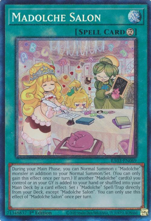 Madolche Salon (CR) [RA03-EN069] Prismatic Collector's Rare | Nerdhalla Games