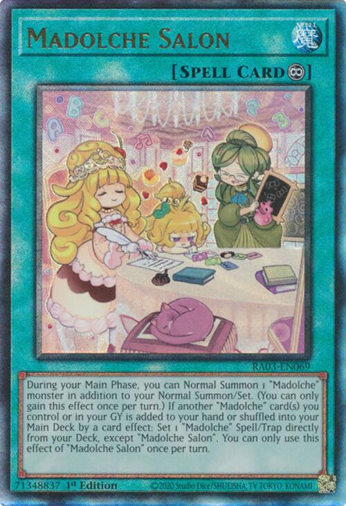 Madolche Salon (UTR) [RA03-EN069] Prismatic Ultimate Rare | Nerdhalla Games