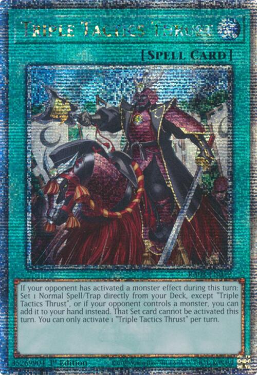 Triple Tactics Thrust (Quarter Century Secret Rare) [RA03-EN072] Quarter Century Secret Rare | Nerdhalla Games