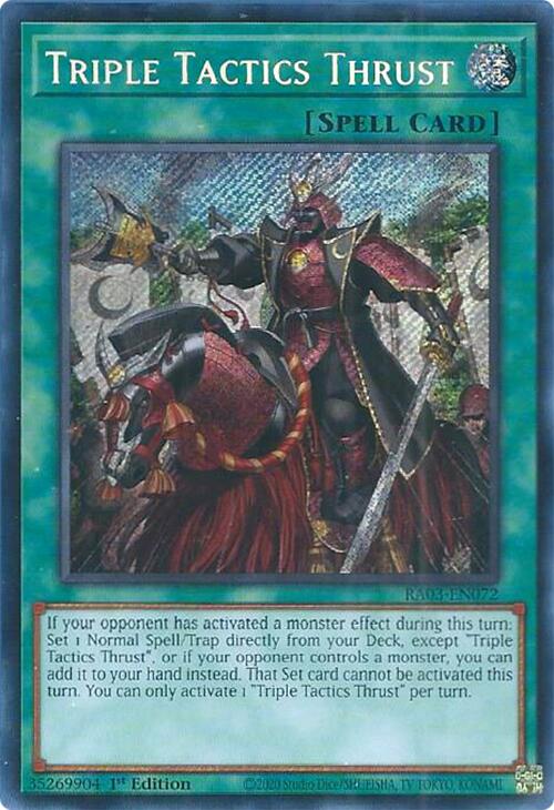 Triple Tactics Thrust (Secret Rare) [RA03-EN072] Secret Rare | Nerdhalla Games