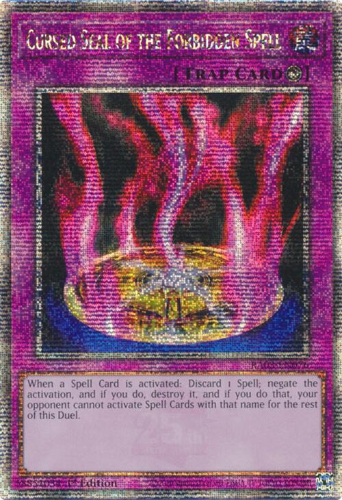 Cursed Seal of the Forbidden Spell (Quarter Century Secret Rare) [RA03-EN076] Quarter Century Secret Rare | Nerdhalla Games